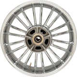 Coastal Moto Atlantic Precision Cast 3D Wheel Atlantic 3D Rear Single Disc Without ABS Chrome 18x5.5 - 3D-ATL185CH For Harley Touring 2009-2026