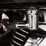 Ciro Fuel Line Fitting Cover Chrome Twin Cam Sportster - 73000 For Harley Motorcycles 1957-2026