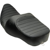 Slyfox Chariot Seat Black Classic Stitch Black Logo - 4723A For Harley Touring 2009-2025
