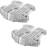 Rough Crafts Rocker Box Covers Chrome Grooved - RC-610-001 For Harley Motorcycles 2017-2026