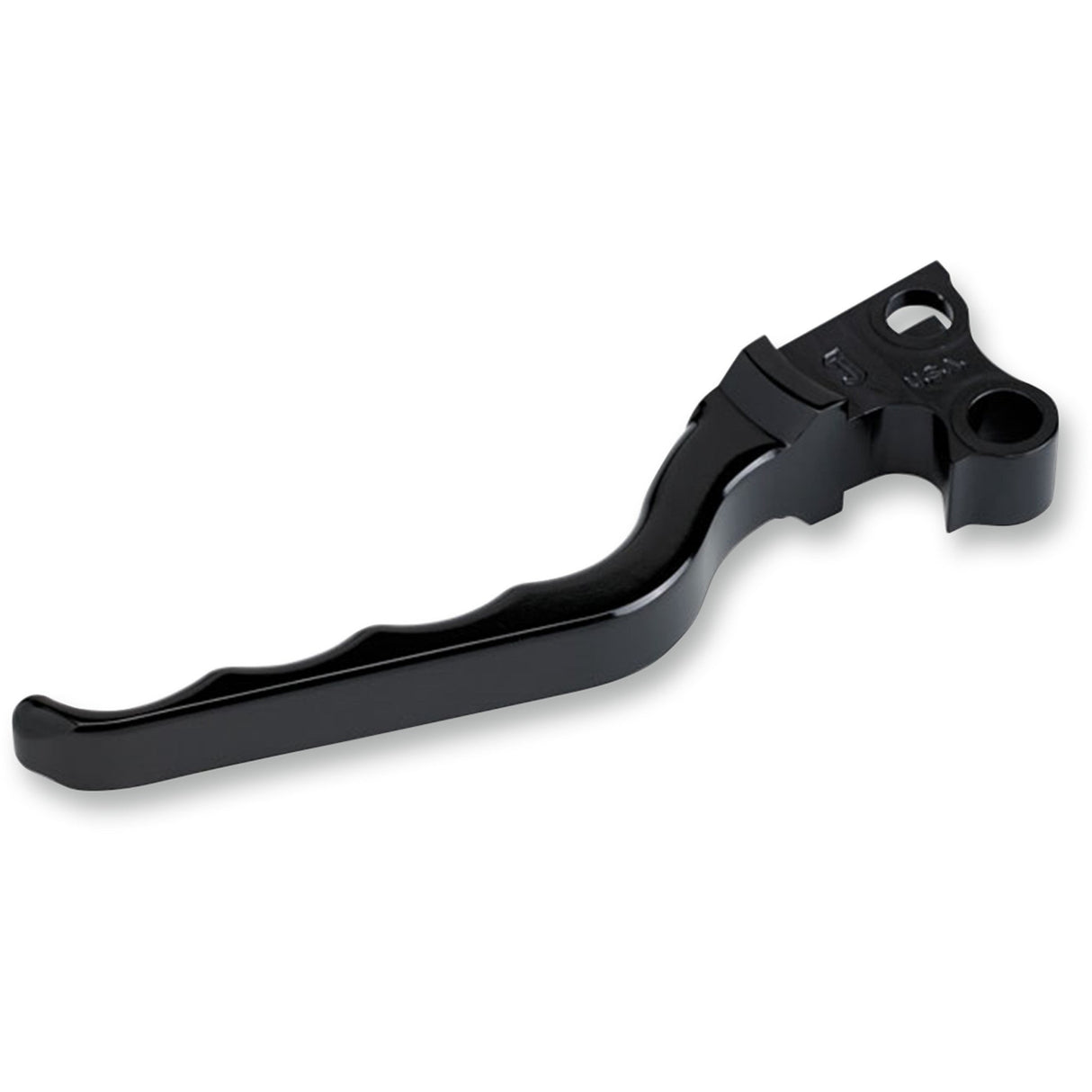 Joker Machine Billet Aluminum Clutch Lever Grooved Black - 03-31BLK For Harley Motorcycles 1982-2017