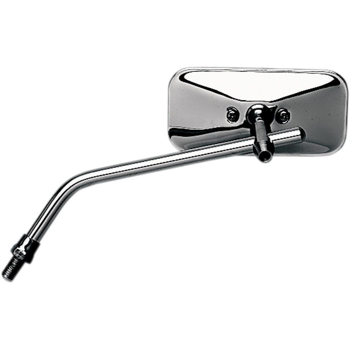 EMGO 2034814 20-34814 Universal Screw-In Stem Mirror Mirror - Stamped - Chopper - Side View - Rectangle - M10 x 1.25 - Chrome - Left