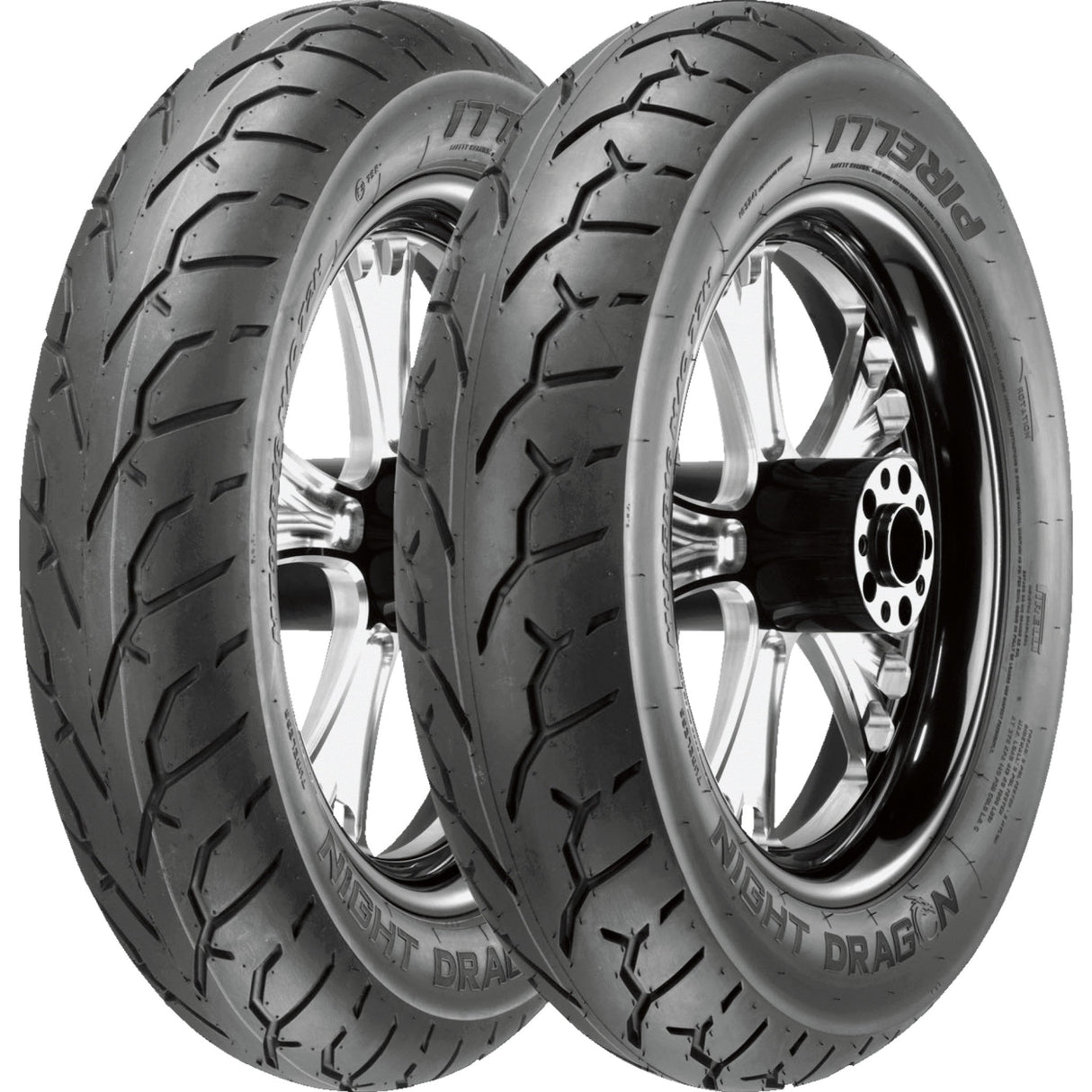 PIRELLI 0304-0198 2212300 Night Dragon and GT High-Performance Cruiser — Rear Tire - Night Dragon - 180/70R16 - 77H