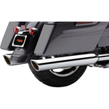 COBRA 1801-0841 6106 909 Twins Slip-On Mufflers - 909 4" Mufflers - Chrome - '95-'16 Bagger