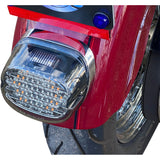 Custom Dynamics Low Profile LED Taillight With Integrated Auxiliary Turn Signals Top Window Smoked - CD-INT-TL-W-S For Harley Motorcycles 1999-2024
