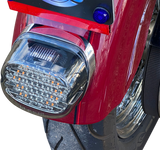 Low Profile LED Taillight with Integrated Auxiliary Turn Signals