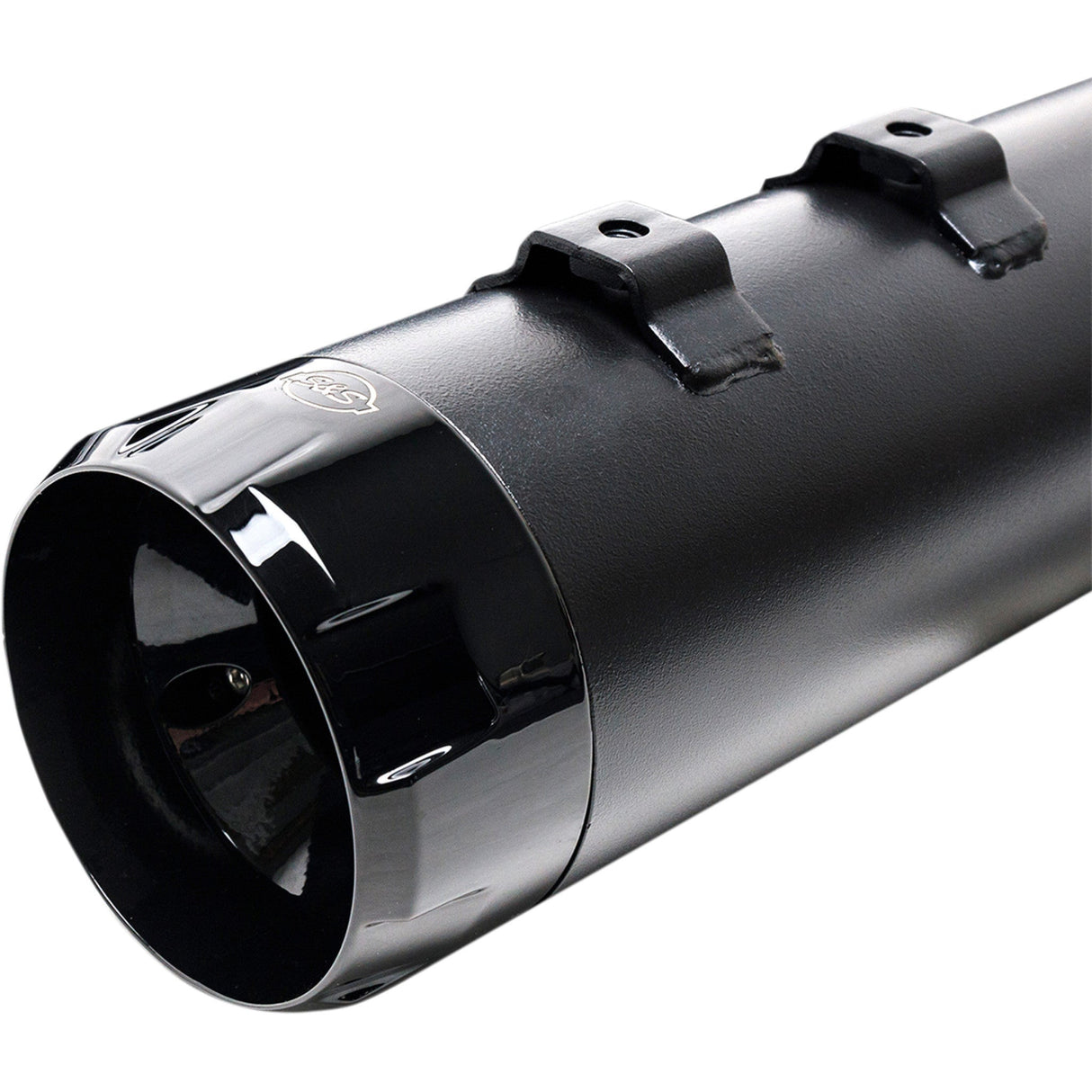 S&S Cycle 4-1/2" MK45 Performance Mufflers Black With Black Thruster - 550-0621 For Harley Touring 1995-2016