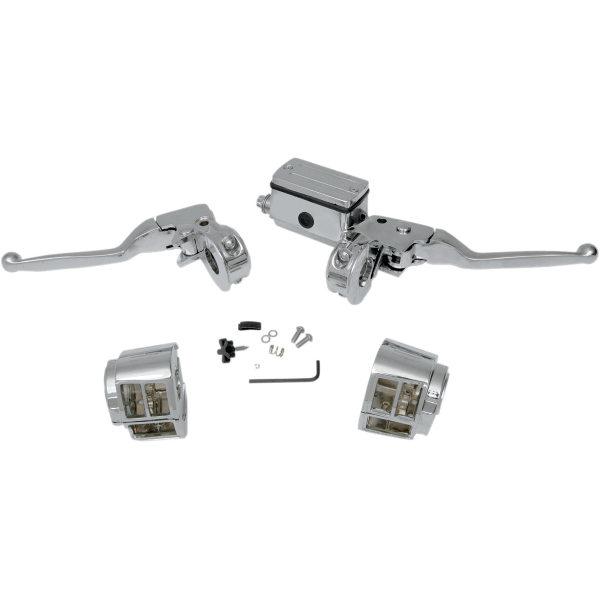 Drag Specialties Handlebar Control Kit Without Switches 5/8" Master Cylinder For Harley 1984-1995