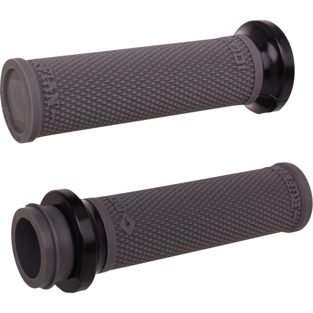 ODI 0630-3412 V30ITWH-B Ruffian Lock-On Street Grips indian tbw - graphite/black