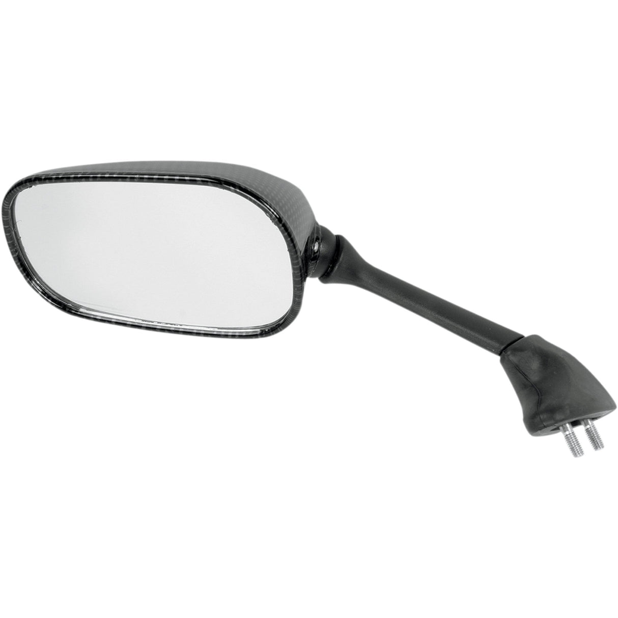 EMGO 0640-0186 20-80554 Carbon Fiber Mirror Mirror - Side View - Black/Carbon Fiber - Rectangle - Left - Yamaha