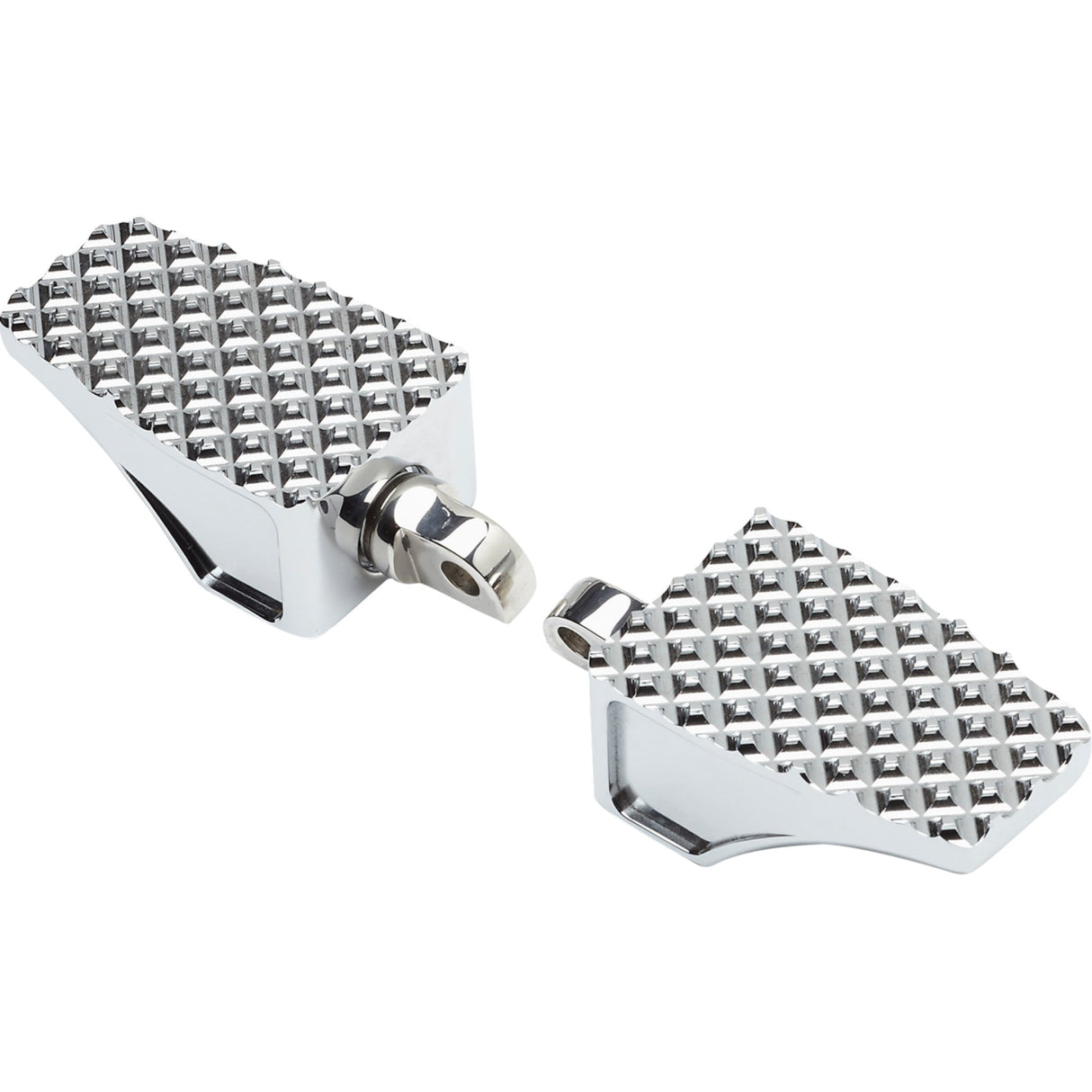 LA CHOPPERS 1620-2467 LA-P100-01C County Line Footpegs - County Line Billet Footpegs - Front - Chrome