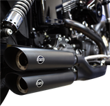 Slash Cut Mufflers - Black - 1801-1274