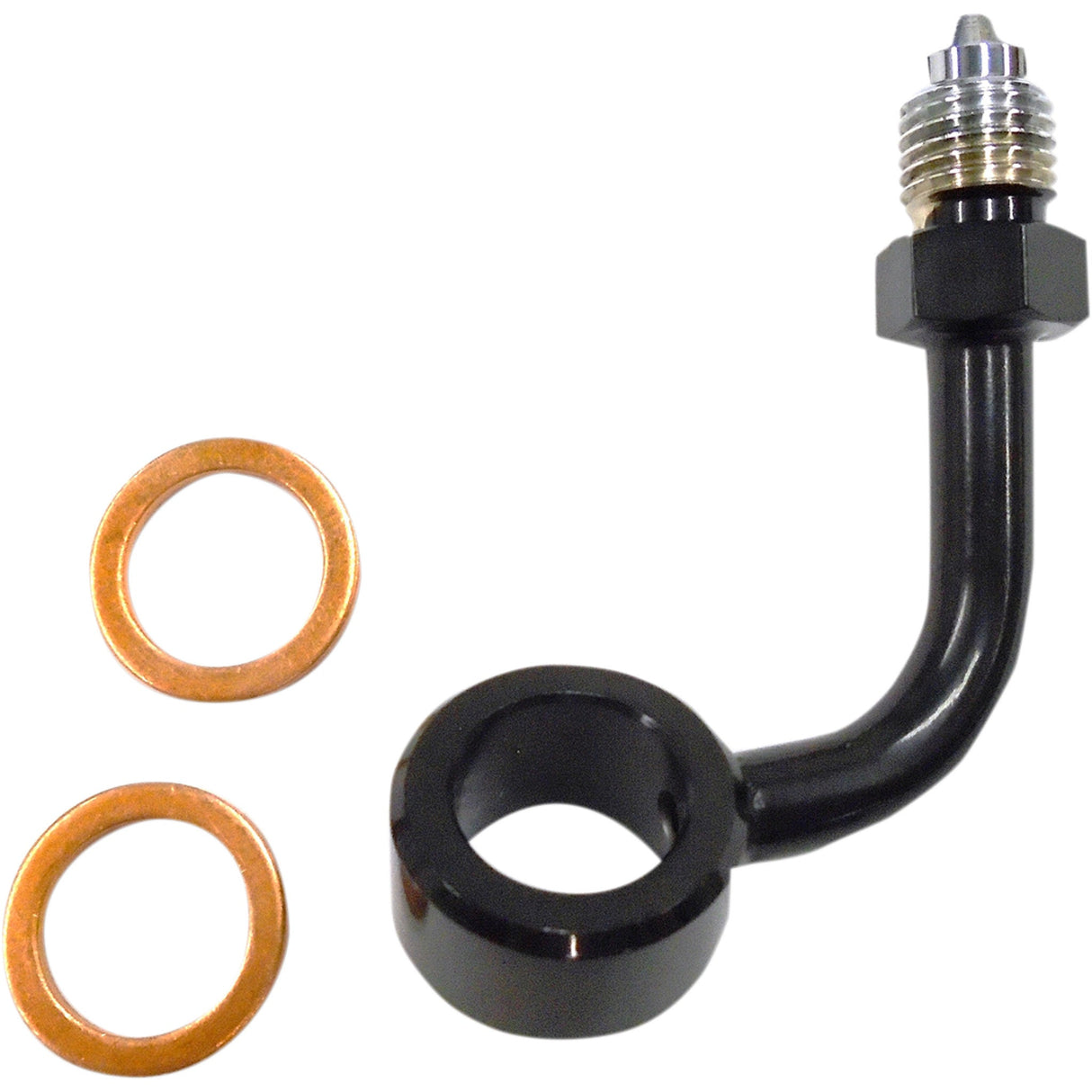 Magnum Shielding Trike Upper Brake Line Adapter Black - 47019 For Harley Touring 2014-2019