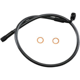 MAGNUM SHIELDING 1741-5511 AS478026 Alternative Length Designer Series ABS-Specific Upper Brake Line Kit - 12mm-90° - 26" - Black Pearl