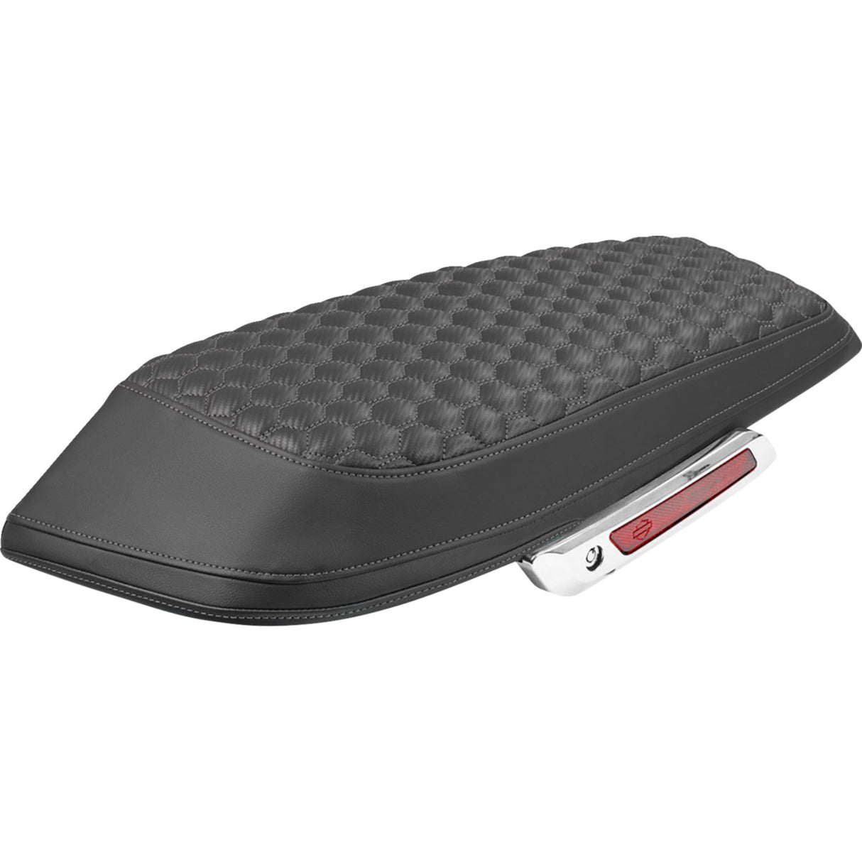SADDLEMEN 3501-2347 L870-23-19002 Saddlebag Lid Covers honeycomb - gray stitch - flh/flt '23-'25