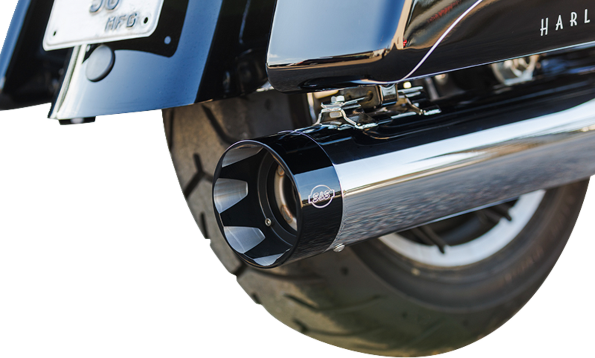 2-into-1 Sidewinder Exhaust System - 50-State - Chrome - M8 Touring - 1800-2731