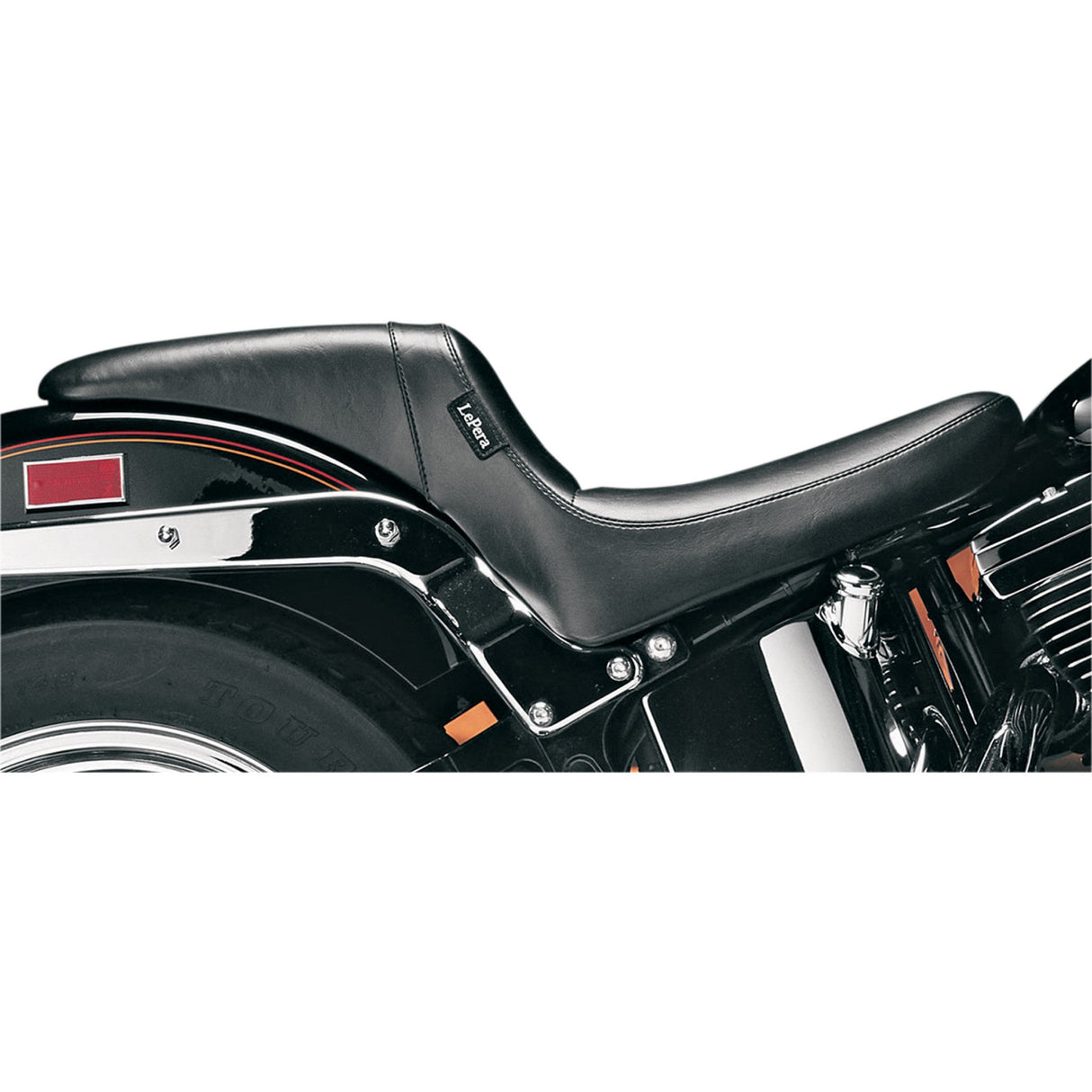 LePera Daytona Sport Seat Smooth Black - LN-540S For Harley Softail 1984-1999