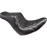 LePera Tailwhip Up Front Seat Double Diamond Black - LYRU-580DD For Harley Softail 2018-2024
