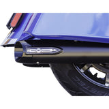 S&S Cycle 4" Broadhead Slip-On Mufflers Slash Cut Black - 550-1075 For Indian 2014-2022