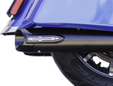4" Broadhead Slip-On Mufflers - Slash Cut - Black - 1801-1764