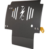 Thrashin Supply CO. Carbon Fiber Skid Plate Gloss With Gold Brackets - TSC-3034-5 For Harley Touring 2023-2026