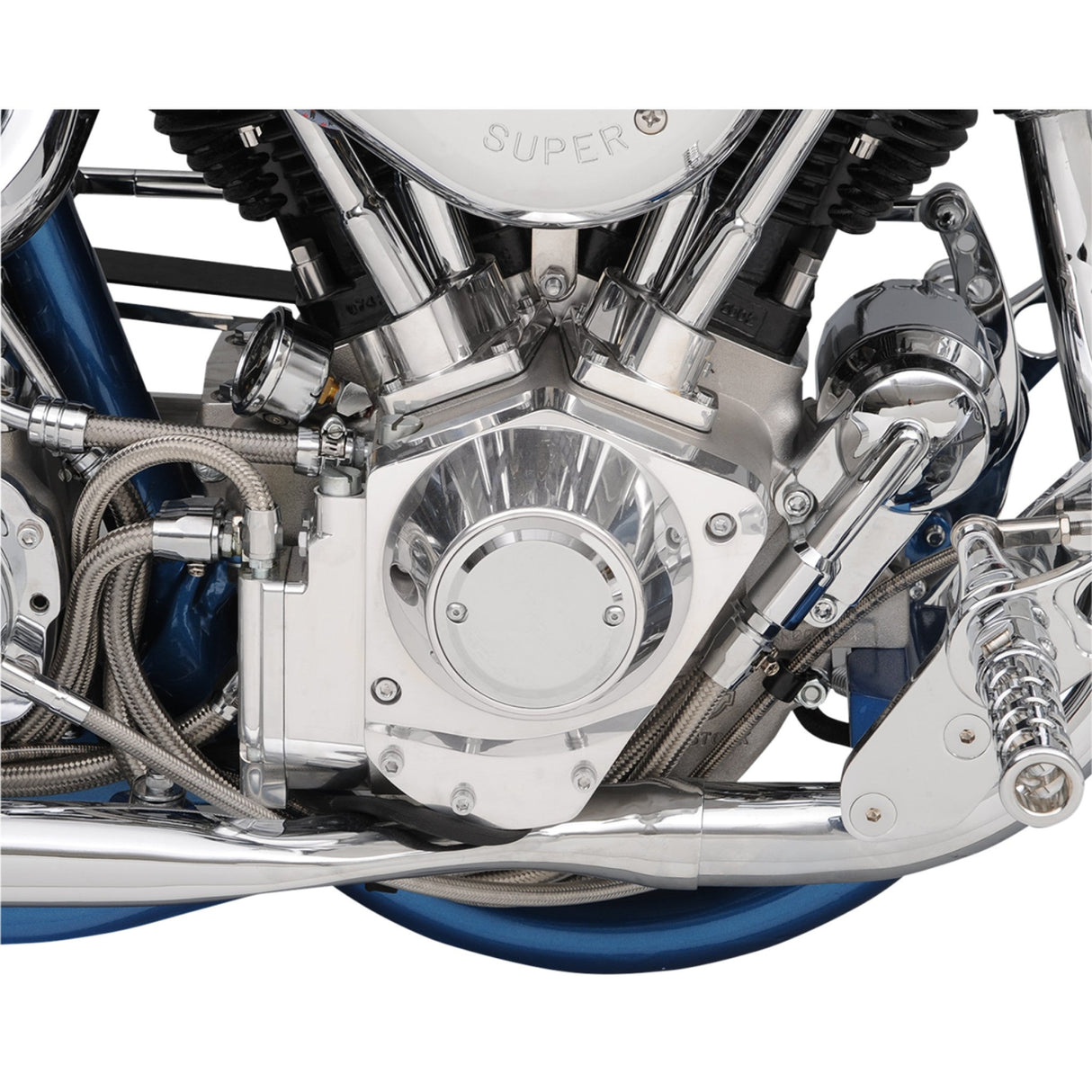 JOKER MACHINE DS-325920 921102C Points Cover - Smooth - 2 Hole - Chrome