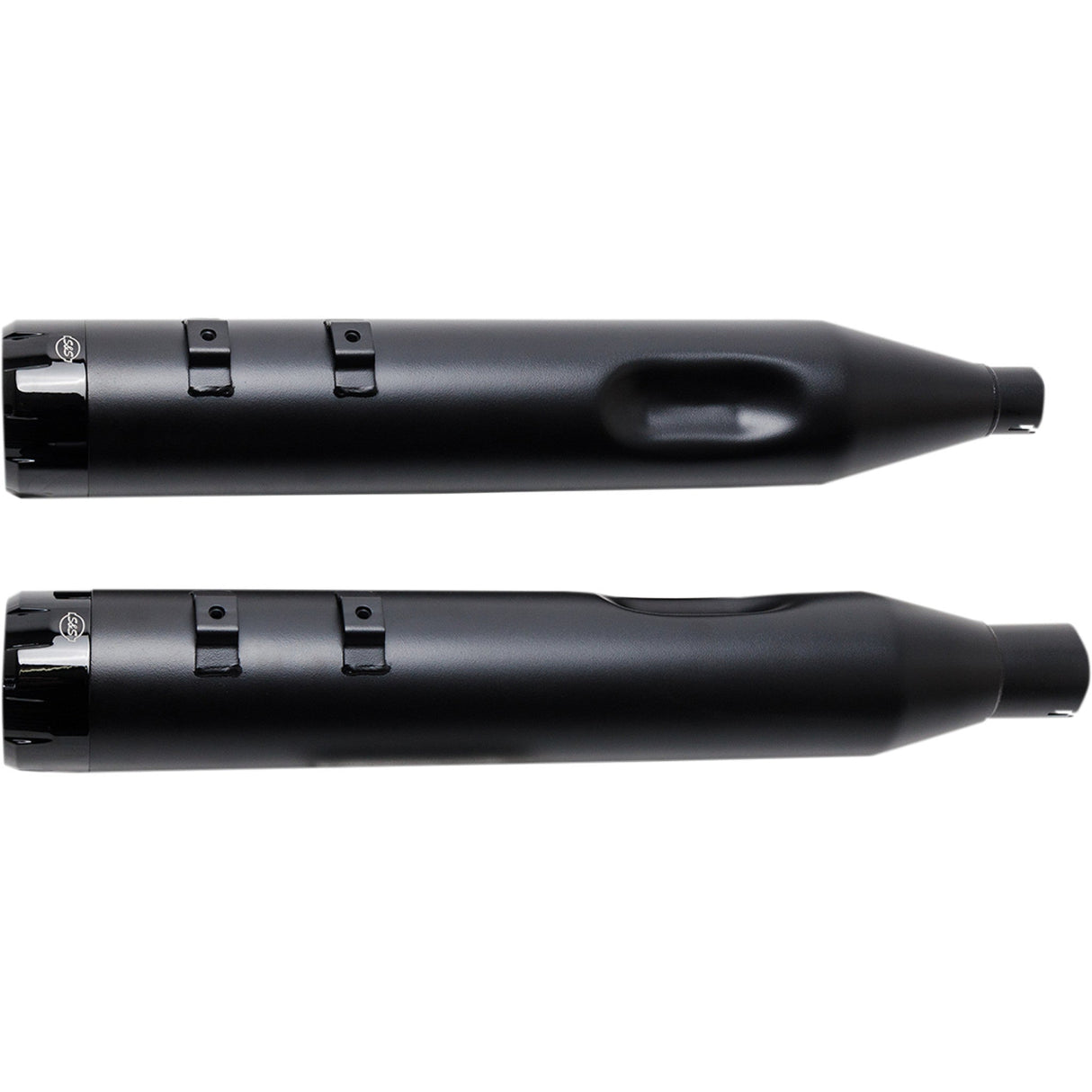 S&S Cycle 4-1/2" MK45 Performance Mufflers — Thruster Black Thruster - 550-0666 For Harley Touring 2017-2026