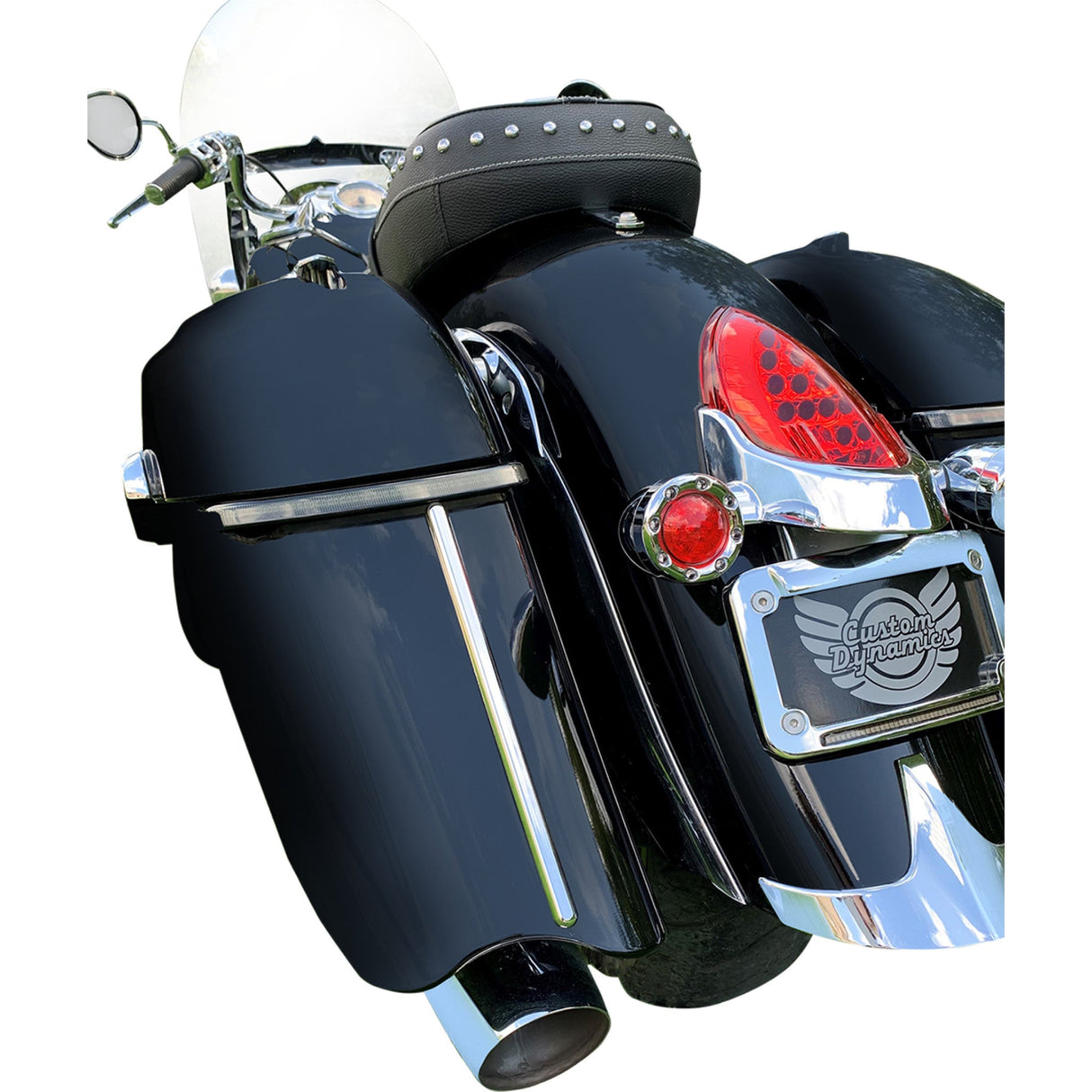 Custom Dynamics Low Profile Saddlebag Lights Smoke Lens - CD-IND-SPR-V2-S For Indian 2015-2026