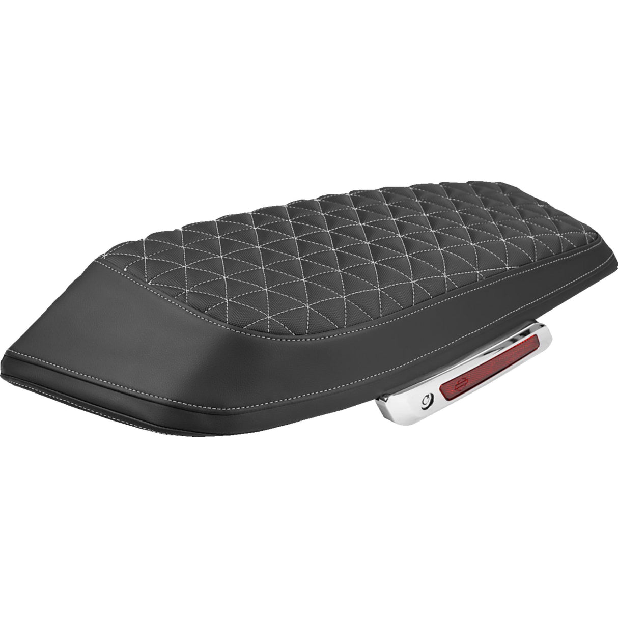 SADDLEMEN 3501-2367 L870-23-21106 Saddlebag Lid Covers tri-gripper - white stitch - flh/flt '23-'25