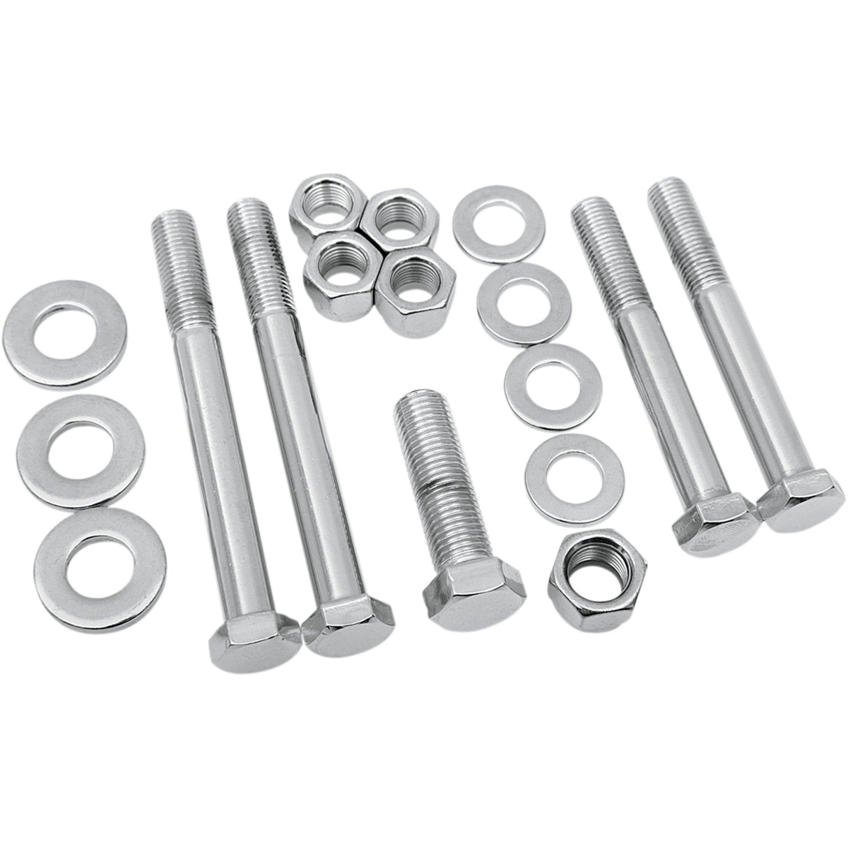 Colony Chrome Stock Hardware Kits Motor Mount Bolts Nuts Washers Chrome - 8806-17 For Harley Motorcycles 1970-1984