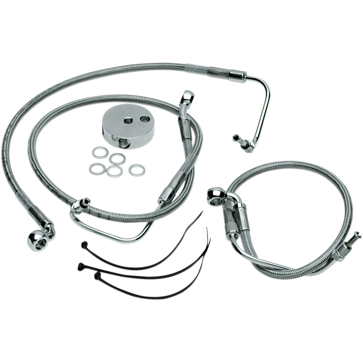 Drag Specialties Brake Line - 1204-2756 For Harley Touring 1998-2007