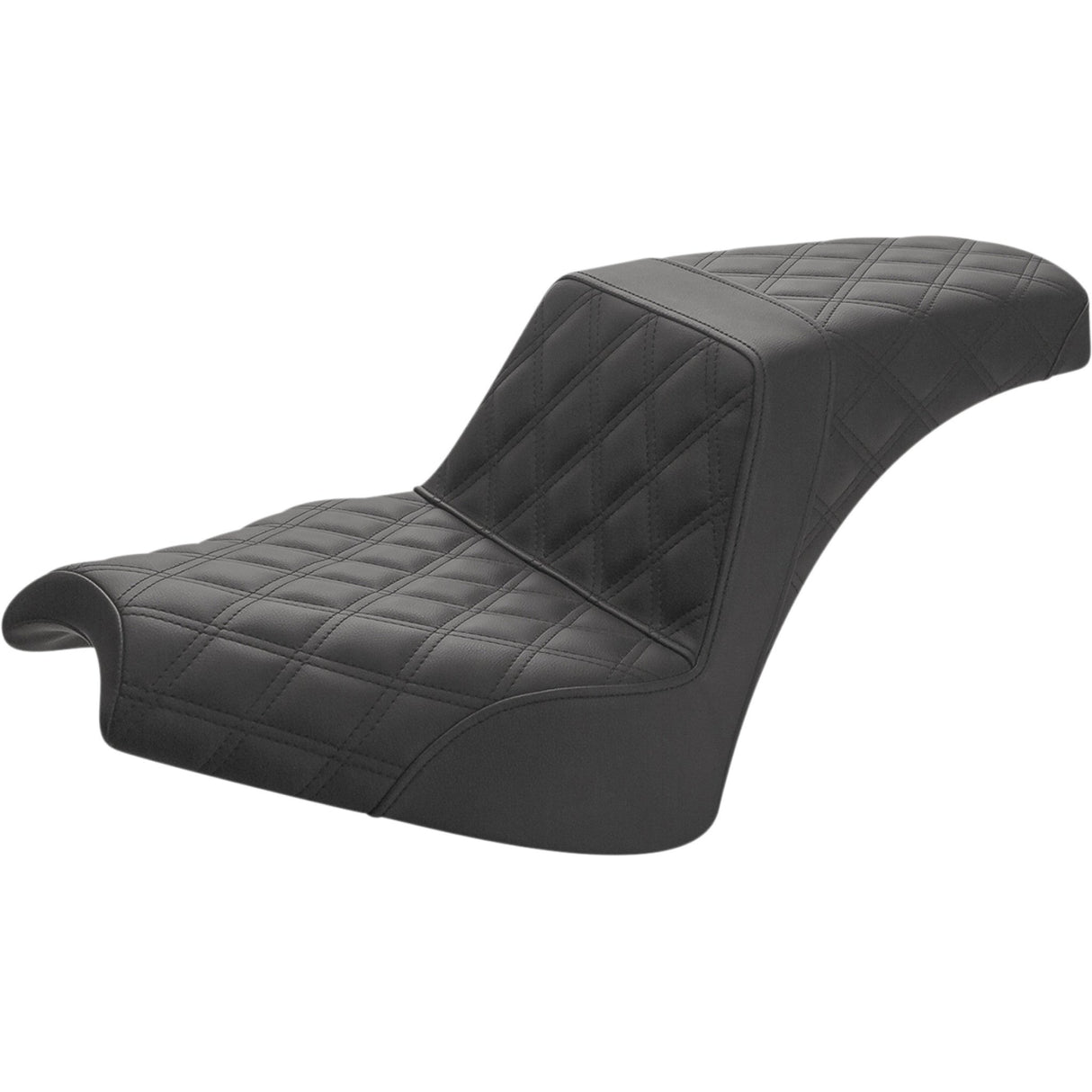 SADDLEMEN 0810-2314 I21-04-175 Step-Up Seat full lattice stitch - black - chief