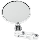 CRG Hindsight LS Folding Bar-End Mirror Side View Round Silver Right Each - HSLS-201-R