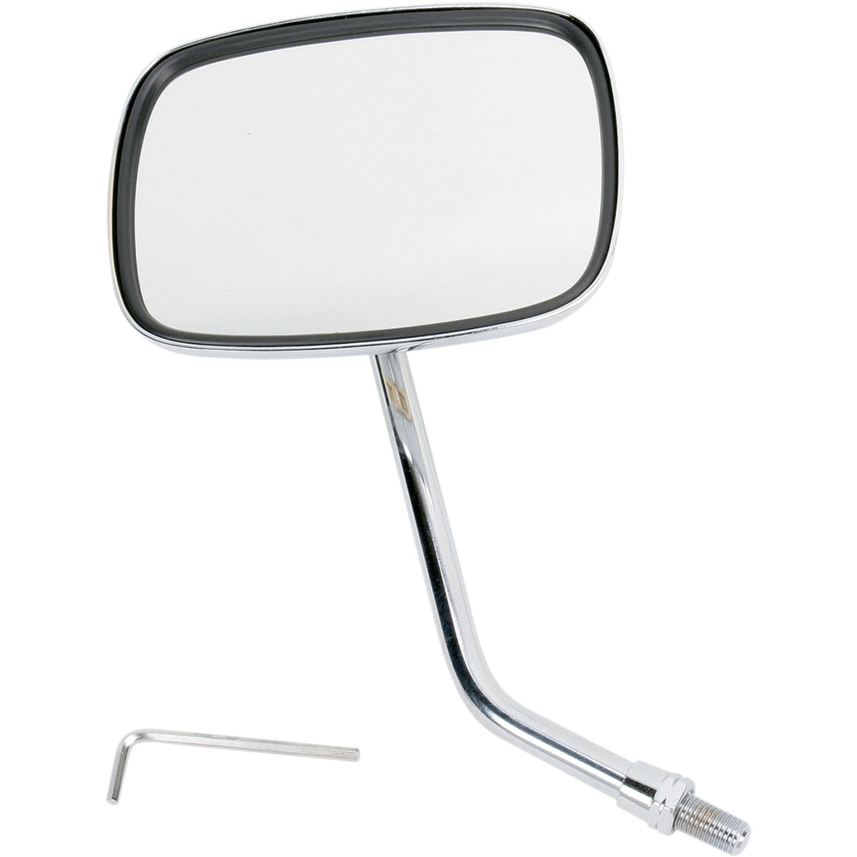 EMGO 2031759 20-31759A "Ride Free" Steel Mirror Mirror - "Ride Free" - Side View - Rectangle - M10 x 1.25 (Left Hand) - Gold/Chrome - Right
