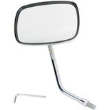 EMGO 2031759 20-31759A "Ride Free" Steel Mirror Mirror - "Ride Free" - Side View - Rectangle - M10 x 1.25 (Left Hand) - Gold/Chrome - Right
