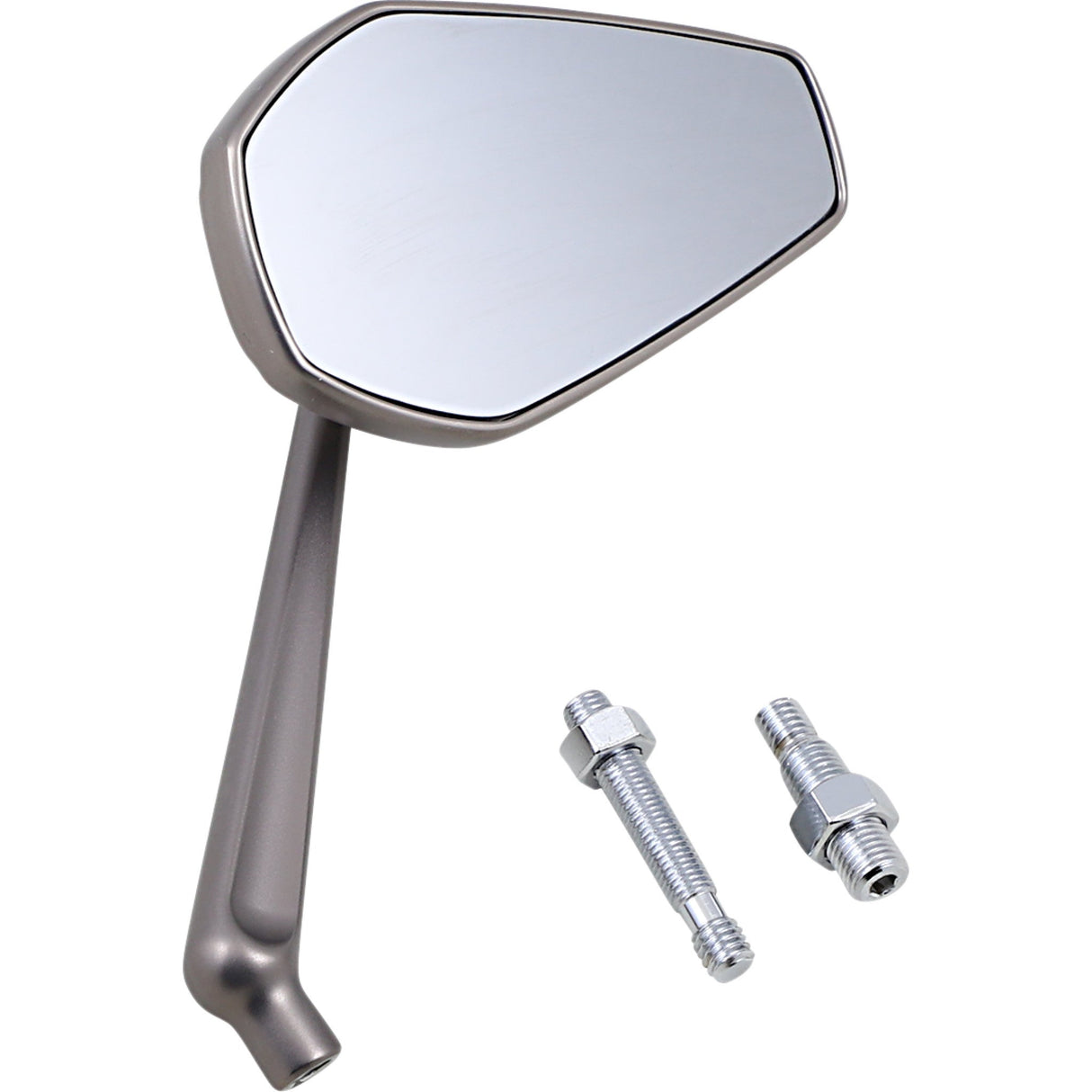 ARLEN NESS 0640-1444 13-168 Mini Stocker Mirror Mirror - Mini Stocker - Side View - Oval - Titanium - Left