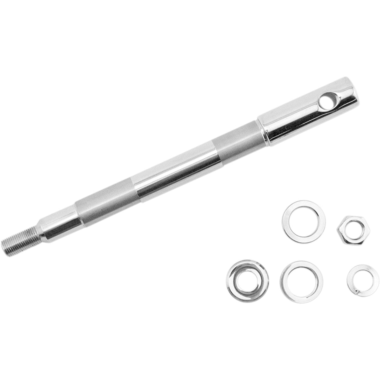DRAG SPECIALTIES DS223036 Front Axle Kit Axle Kit - Front - Chrome
