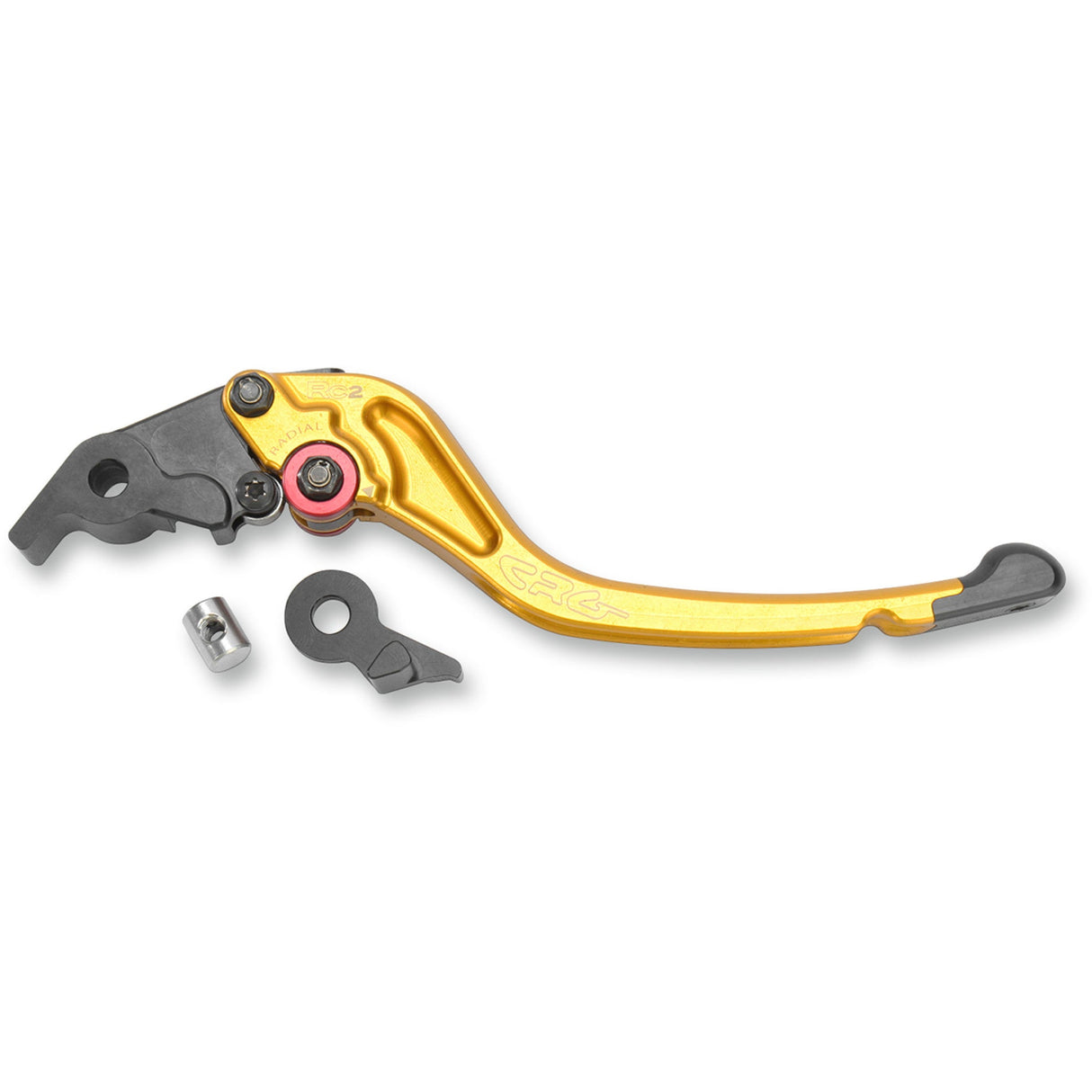 CRG RC2 Standard Clutch Lever Gold - 2RB-522-T-G For Ducati Motorcycles 2003-2020 | Aprilia 1000 Mille Factory 2004-2008