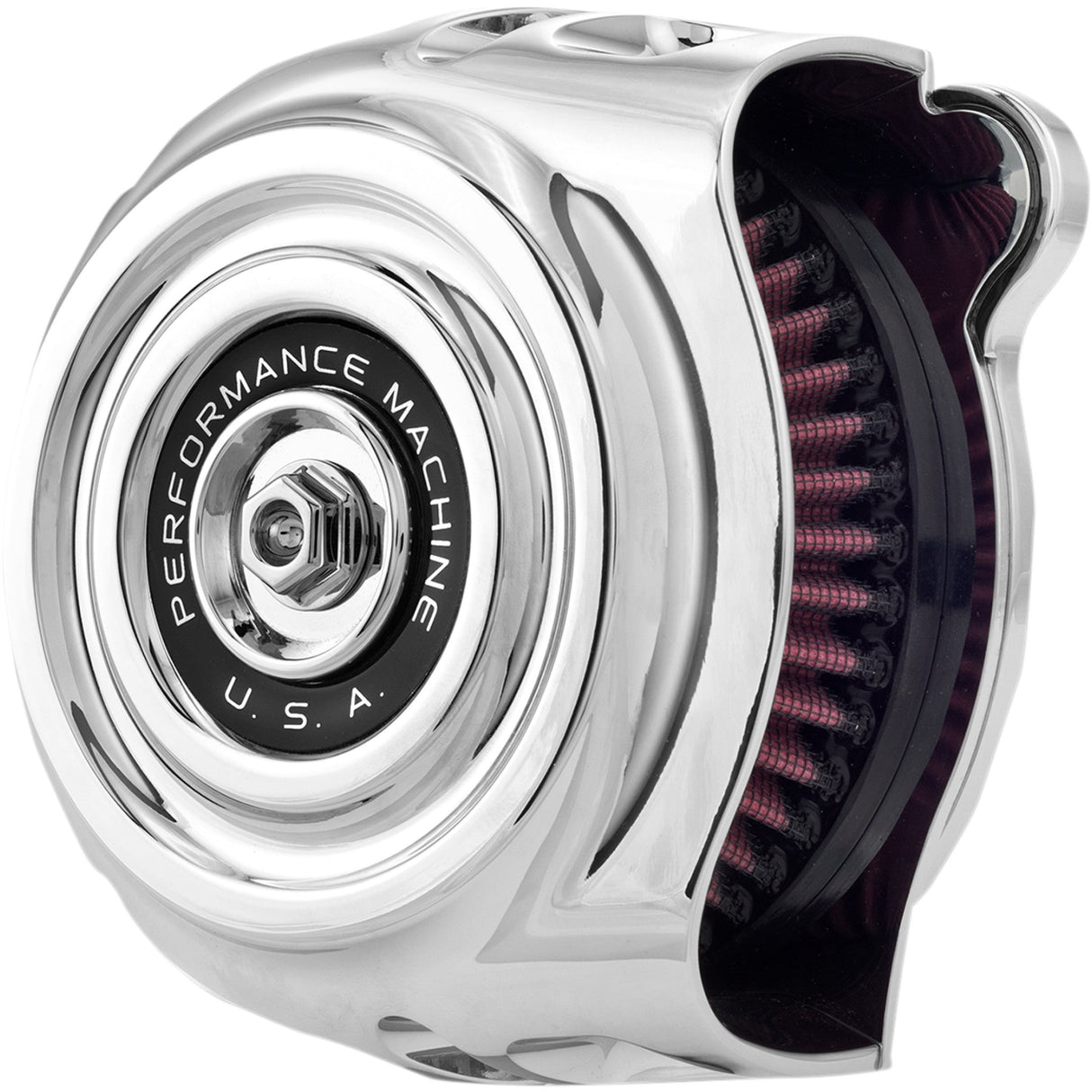 PERFORMANCE MACHINE (PM) 1010-2677 0206-2142-CH Vintage Air Cleaner - Chrome