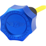 Figurati Designs Performance Magnetic Oil Dipstick Knurled Blue - FDP01-TCSM-B For Harley Touring 2007-2016