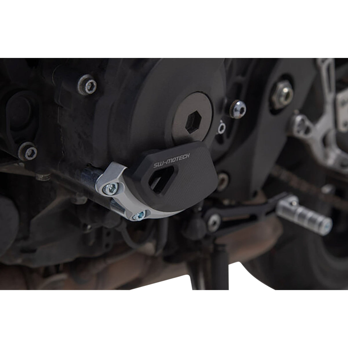 SW-MOTECH 0506-1401 MSS.06.564.10000 Engine Case Protector black/silver - yamaha - mt-
