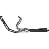 Bassani Xhaust Road Rage 2-Into-1 Exhaust System - 13122J For Harley Dyna 2006-2017