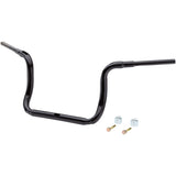 LA Choppers 1-1/2" Grande Traditional Ape Hanger Handlebar 12" Black - LA-7323-12B For Harley Touring 1983-2013