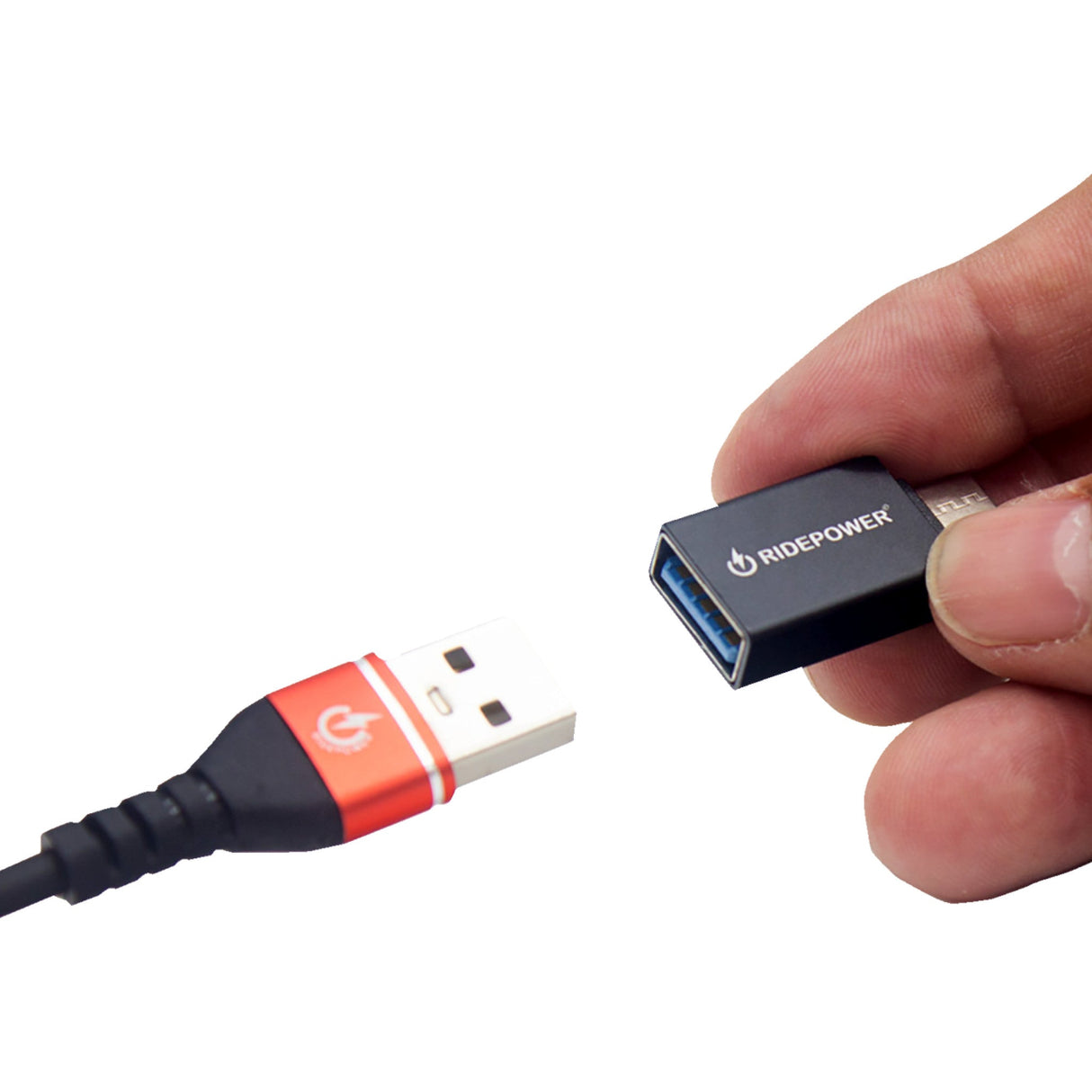 RIDEPOWER 3807-0747 RPUSBCMUSBFADPT Female USB to Male USB-C Power Adapter Power Adapter - Female USB to Male USB-C