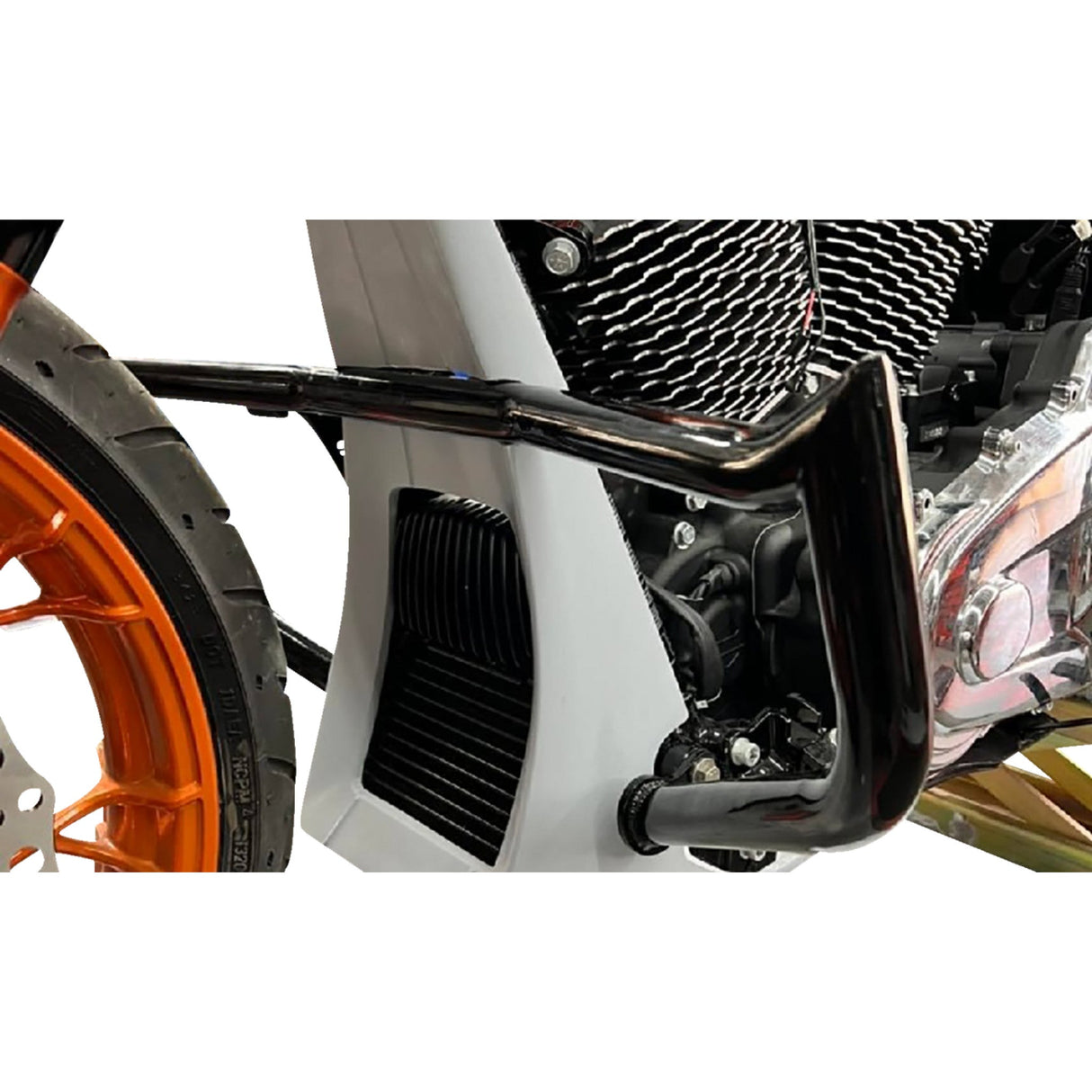 Paul Yaffe Bagger Nation Two Piece Chin Spoiler For Mini Monkey Engine Guards 2 Pc - PYO:SCS-17L-2PC For Harley Touring 2017-2023