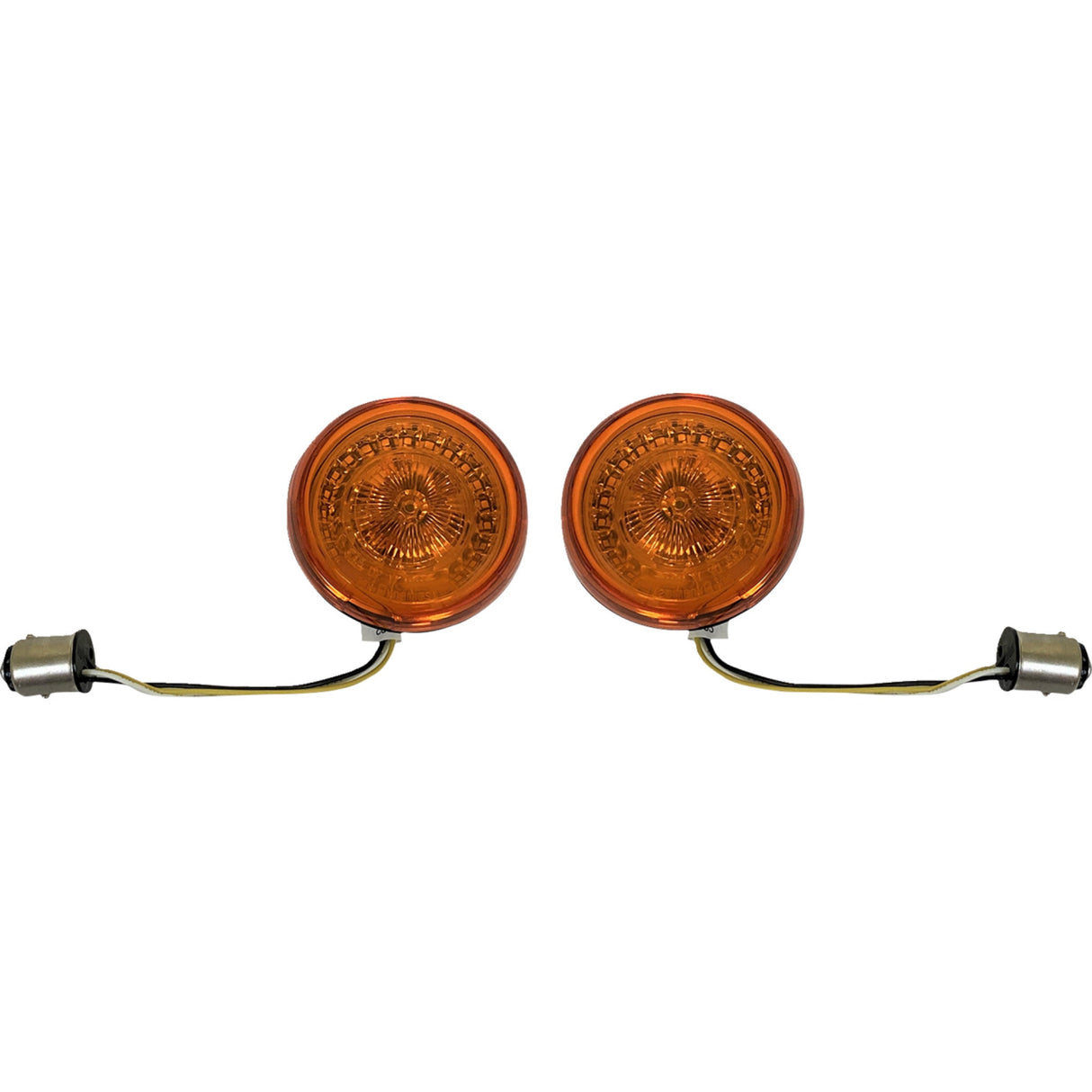 Custom Dynamics ProBEAM® Front Halo Turn Signals Amber Lens - PB-AA-57-A For Harley Motorcycles 2000-2025