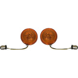 Custom Dynamics ProBEAM® Front Halo Turn Signals Amber Lens - PB-AA-57-A For Harley Motorcycles 2000-2025