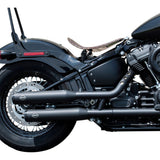 S&S Cycle Grand National Slip-On Mufflers Race Black Ceramic M8 Softail - 550-0737 For Harley Softail 2018-2023