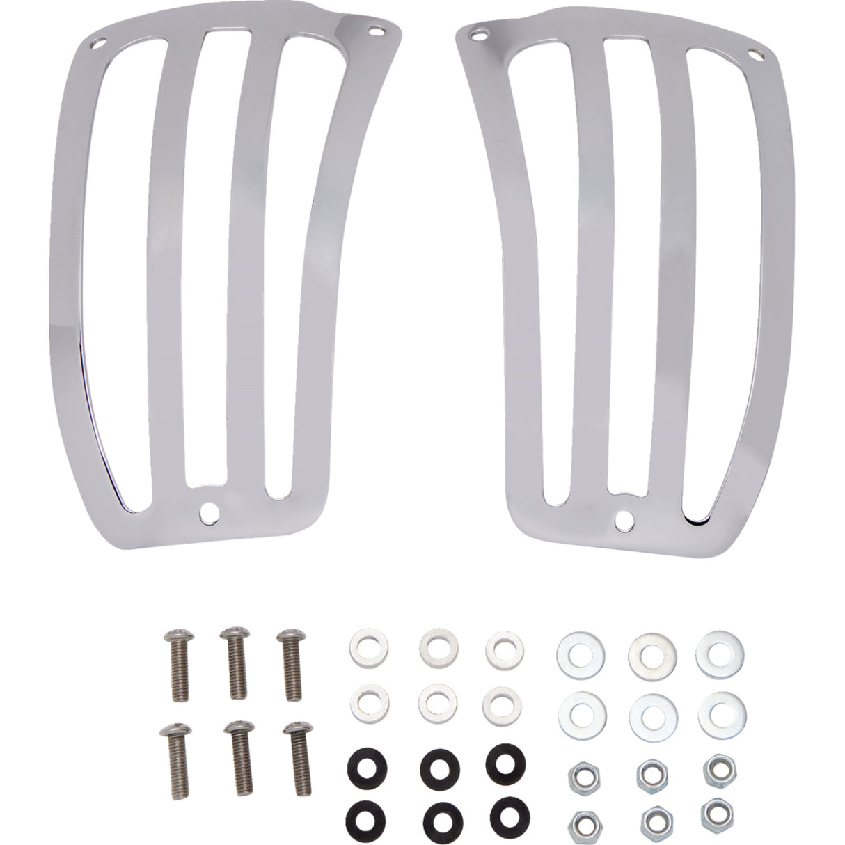 COBRA 1510-0187 02-6943 Saddlebag Lid Guards chrome