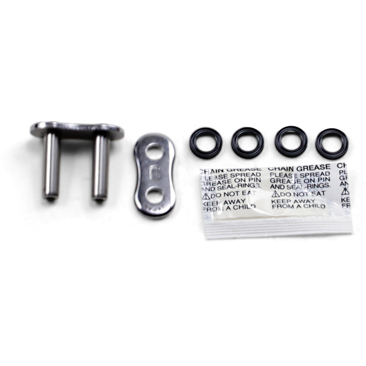 THREED 1225-0266 530Z/3D-MLJ/C 530 Z Rivet Connecting Link 530 Z - Connecting Link - Chrome - Rivet